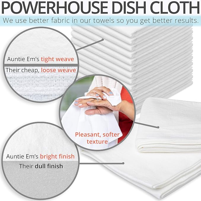 Aunti Em's Kitchen Flour Sack Dish Towels - Image 3