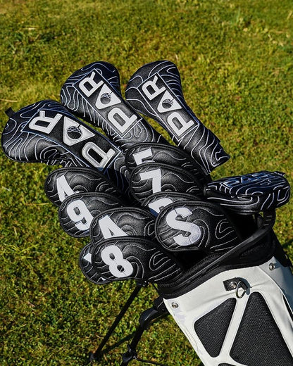 Big Teeth Golf Club Covers Full Set Driver Headcover Fairway Wood Hybrid Golf - Image 3