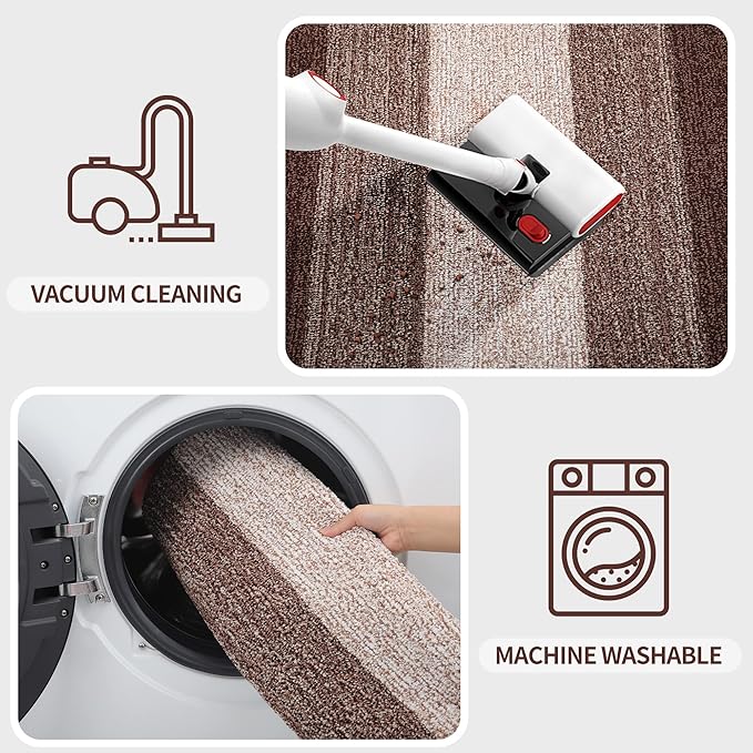 Kitinjoy Indoor Outdoor Door Mat, 47x24 Non-Slip Absorbent Dirt Trapper - Image 5