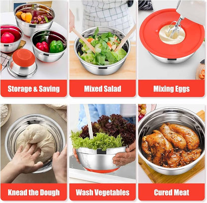 E-far Stainless Steel Mixing Bowls - Image 4