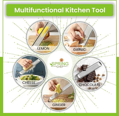 Spring Chef Stainless Steel Lemon Zester Grater - Image 6