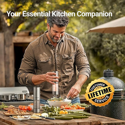 ThermoMaven Electric Salt and Pepper Grinder Set, 110ml Larger Rechargeable - Image 7