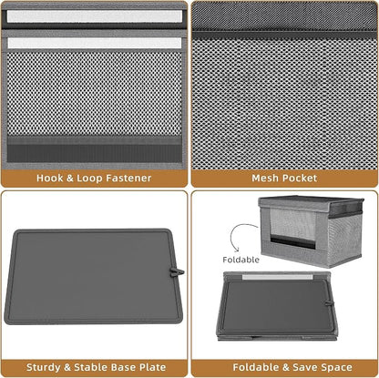 2 Pack Trash Bag Holder Dispenser, Oxford Cloth Garbage Bag Storage Organizer - Image 6