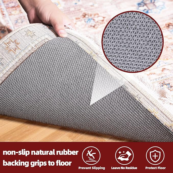 BAGAIL Felt and Natural Rubber Backing Rug Pads 1/8” Thick, 6 x 9 Ft Non Slip - Image 4
