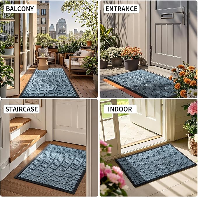 Yimobra Front Door Mat Outside Entrance 29.5x17, Waterproof Heavy Duty Outdoor - Image 6