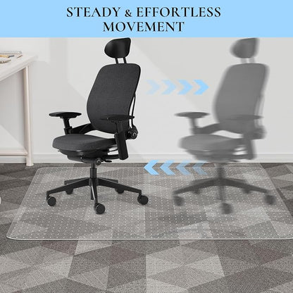 Office Chair Mat for Low Pile Carpet, Studded Carpet Floors Protector Mat for - Image 5