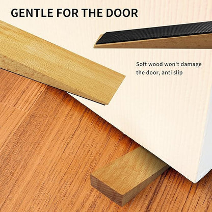 4 Pack Wooden Door Stop - Image 3