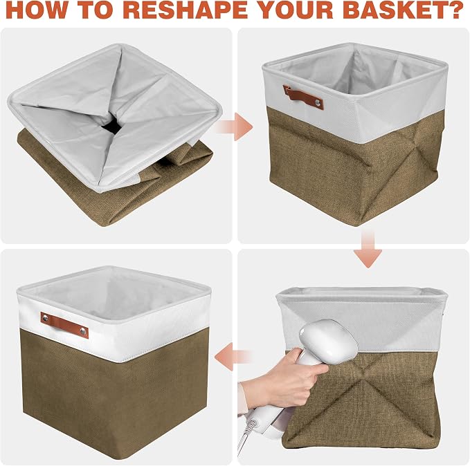 11in Open Fabric Storage Basket - Image 7