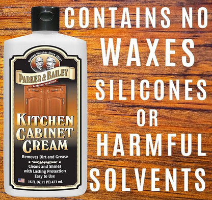 Parker and Bailey Kitchen Cabinet Cream-Wood Cleaner-Grease Remover 16 oz - Image 4
