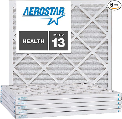 Aerostar 21 1/2x21 1/2x1 MERV 13, Pleated Air Filter, 21 1/2 x 21 1/2 x 1 by AirFiltersDelivered