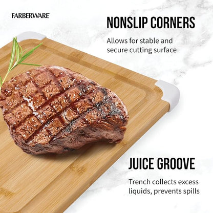 Farberware Nonslip Bamboo Cutting Board - Image 5