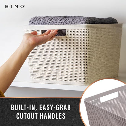 BINO | Woven Plastic Basket | Large, Space - Image 4
