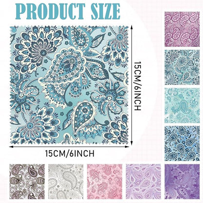 Sinmoe 20 Pcs Microfiber Cleaning Cloth Cute Paisley Waves Design Microfiber - Image 3