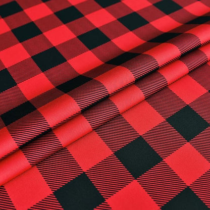 Gingham Xmas Tablecloth Fabric - Image 9