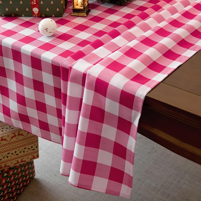 Waterproof Checkered Tablecloth Fabric - Image 3