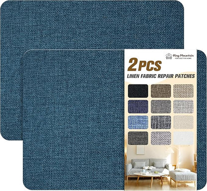 Coarse Linen Repair Patches, Self-Adhesive Linen Fabric Patches, 8X11 inch 2 PCS by ForABetterHomeLife