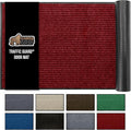 GORILLA GRIP Traffic Guard Door Mat, 70x24, Heavy Duty Welcome Mats, Commercial Office Space Doormat, Waterproof, Fade Resistant, Strong Rubber Backing, Low Profile, Shoe and Boot Scraper, Red