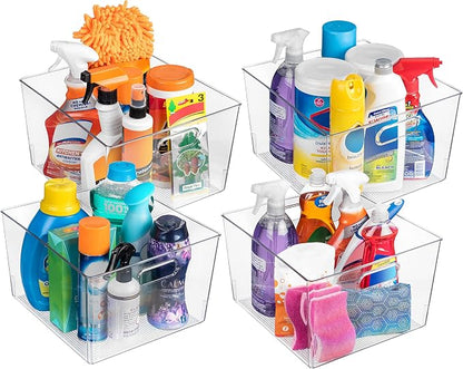 ClearSpace Clear Plastic Storage Bins – XL 4 Pack Perfect - Image 3