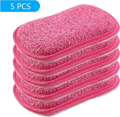 Kitchen Dish Sponge Scrubber Non Scratch, Dishcloth No Odor Reusable Washable - Image 7
