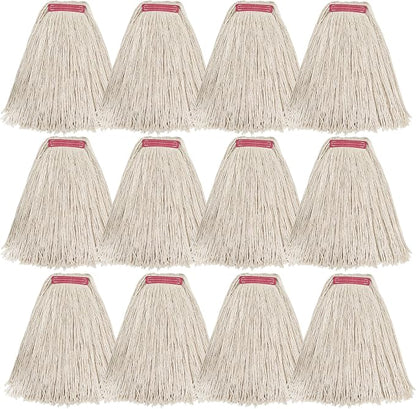 Matthew Cleaning 20oz 12Pack Cotton Mop Head Replacement, Looped-Open String by MATTHEWCLEANINGPRODUCTS