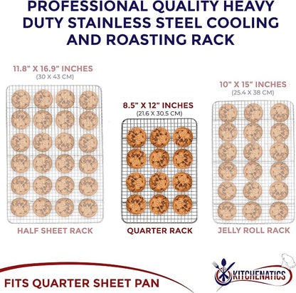 KITCHENATICS Heavy Duty Small Oven Cooling Racks - Image 2