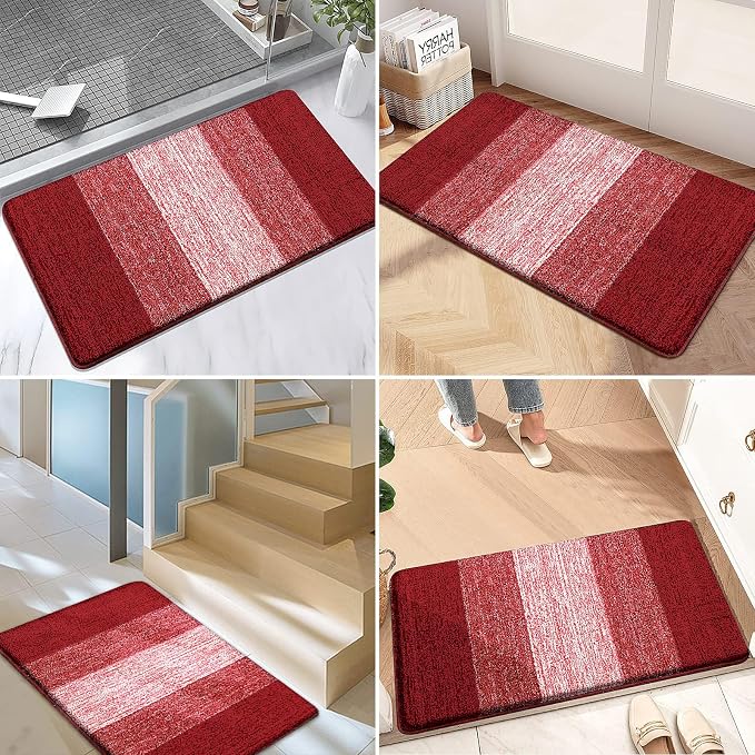Kitinjoy Indoor Outdoor Door Mat, 47x20 Non-Slip Absorbent Dirt Trapper - Image 6