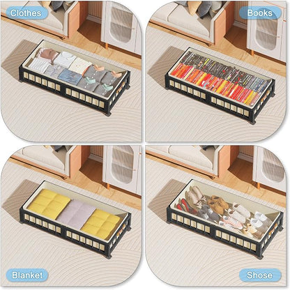 efluky 2-Pack Bamboo Under Bed Storage - Image 6