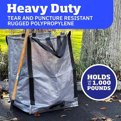 DURASACK Heavy Duty Home and Yard Bags 48-Gallon Reusable Self-Standing Lawn - Image 2