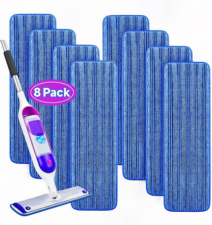 8 Pack Reusable Mop Pads Compatible by Ashsajkd
