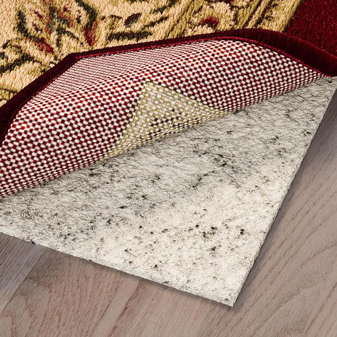 Ottomanson 2'7" x 11' Non-Slip Rug Pad Gripper 1/12 Inch Ultra Thin Dual by Ottomanson