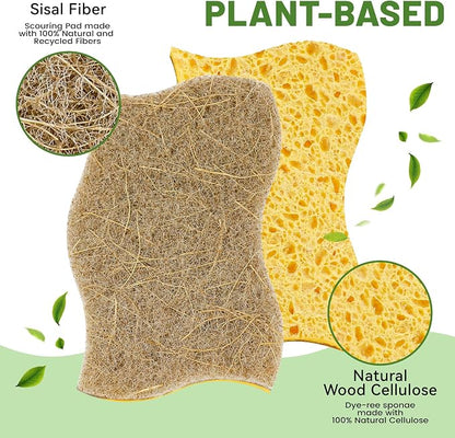 LILAC 12 Pack Natural Cellulose Sponges - Image 2