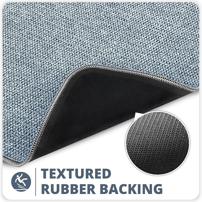 Toilet Rugs U Shaped Bathroom Rug, Machine Washable Non Slip Quick Dry Super - Image 4