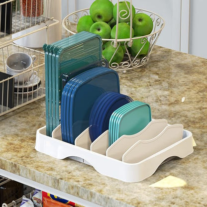 Simple Houseware Food Container Lids Storage Organizer - Image 4