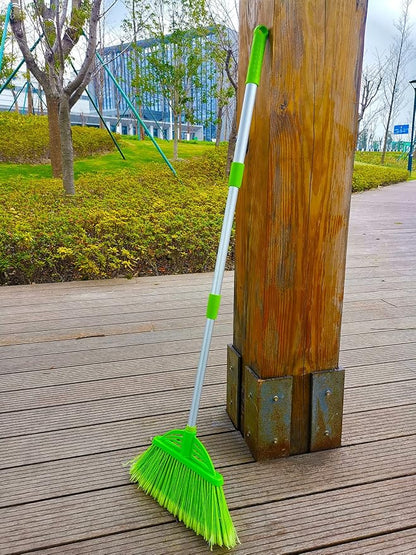 Three-Section Telescopic Aluminum Alloy Rod Long-Handled Broom - Image 7