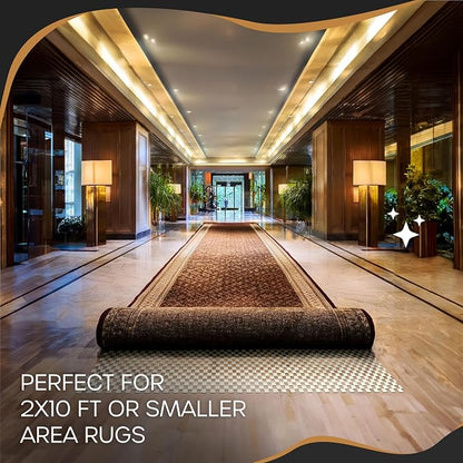 Nevlers 2 x 10 Ft Non Slip Rug Pad | Open Weave PVC Anti Skid Rug Gripper - Image 9