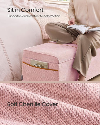 SONGMICS Storage Ottoman Bench, Storage Chest, 15.7 x 43.3 x 15.7 Inches - Image 4