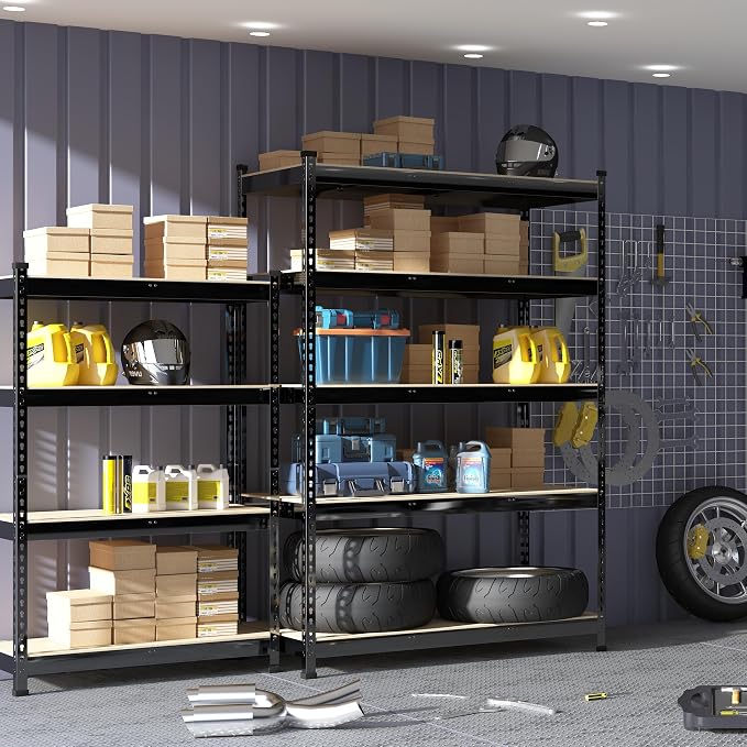 PrimeZone 5 Pack Heavy Duty Storage Shelves - Image 2