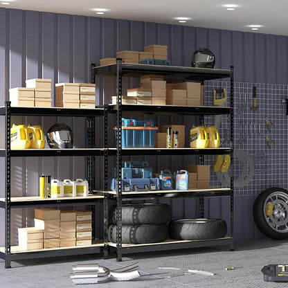 PrimeZone Heavy Duty Adjustable 5 Tier Garage Storage Shelves - Image 2