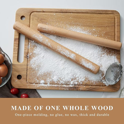Bamber Wood Rolling Pin for Baking Large Wooden Rolling Dowel Stick Dough - Image 8