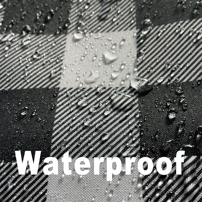 Waterproof Checkered Tablecloth Fabric - Image 3