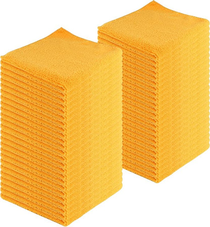Microfiber Cleaning Cloths, 240 Pack, All-Purpose, Highly Absorbent, Washable by JDHomease