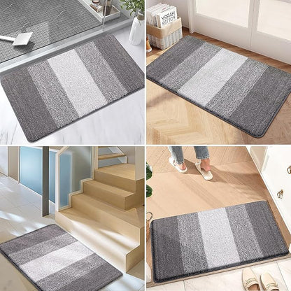 Kitinjoy Indoor Outdoor Door Mat, 71x47 Non-Slip Absorbent Dirt Trapper - Image 6