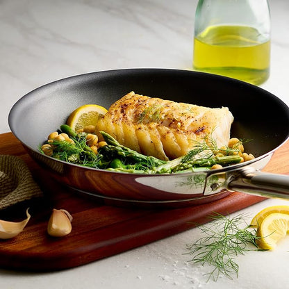 Tramontina 10-Inch Non Stick Frying Pan, Tri-Ply Base Stainless Steel Skillet - Image 2