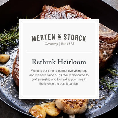 Merten & Storck Pre-Seasoned Carbon Steel 12” Frying Pan Skillet, Use on - Image 10