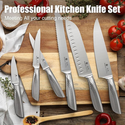 imarku® Knife Set, Japanese HC Stainless Steel 15 PCS Kitchen Knife Set - Image 8
