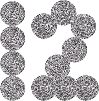 Stainless Steel Scrubber Scrubbing Scouring Pad Sponges Clean Pot Pan and Steel by GUEICN