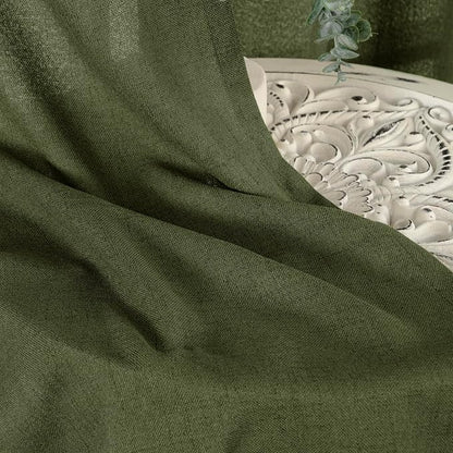 YoungsTex Olive Green Linen Curtains 40 Inch Length - Image 7