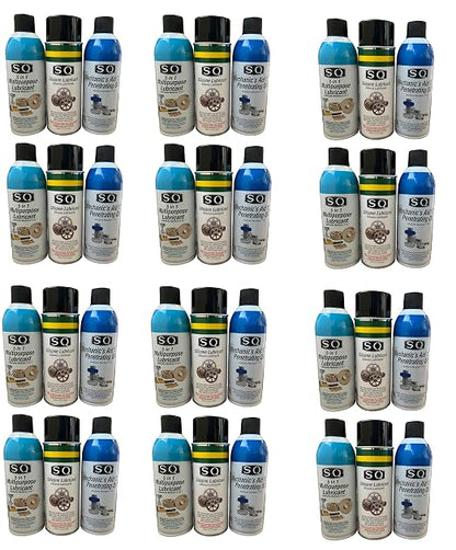 SQ Lubricant Combo, SQ Mechanic's Aid 17-6 Penetrating Catalist, 5 in 1 by Unknown