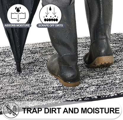 REFETONE Indoor Doormat, Front Door Mat 24"x36" Absorbent Rubber Backing Non - Image 3
