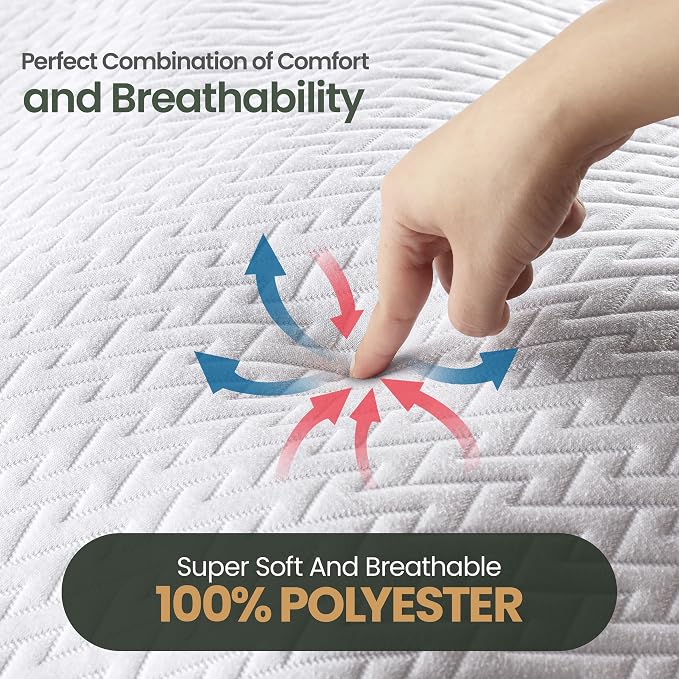 Utopia Bedding Waterproof Mattress Protector Queen Size, Premium 3D Air Soft - Image 4